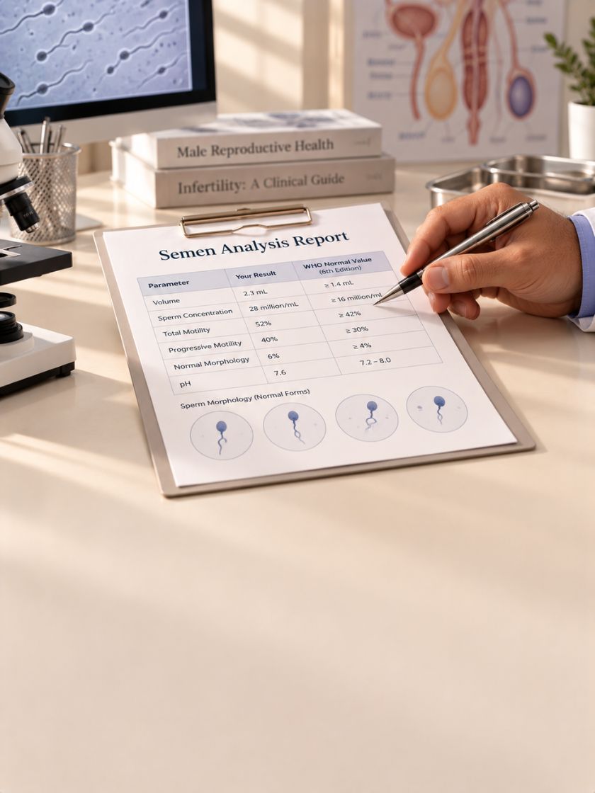 How to Read a Semen Analysis Report (WHO Normal Values Explained)