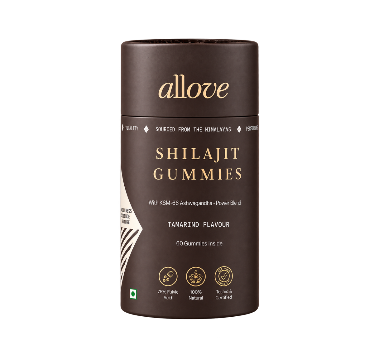 Shilajit Gummies With KSM-66 Ashwagandha - Tamarind