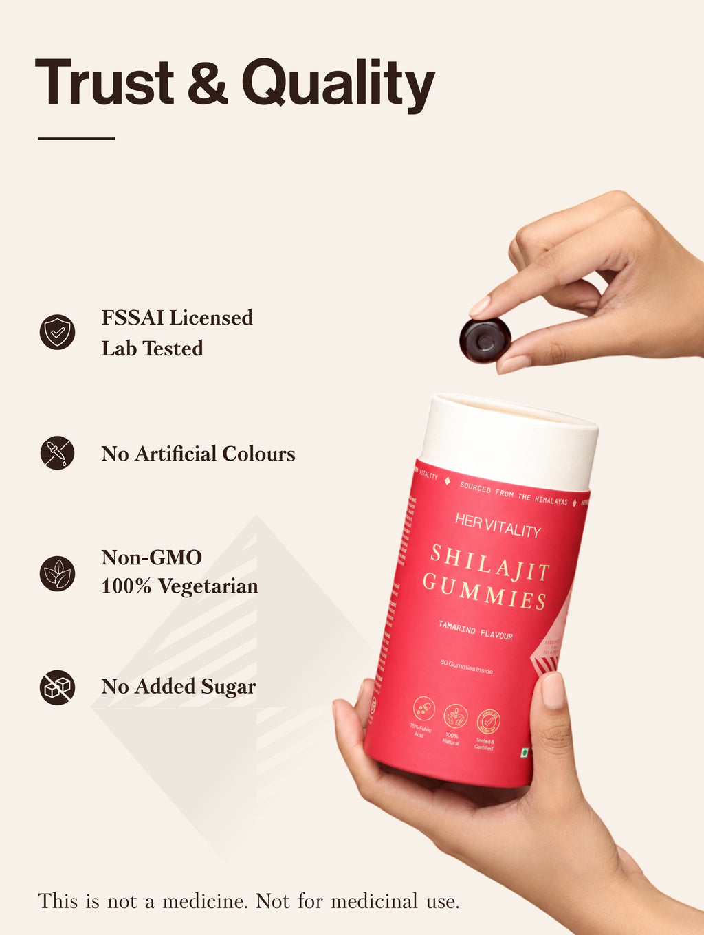 Her Vitality Shilajit Gummies - B