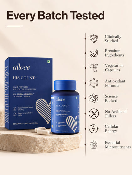 His Count+ Male Fertility Support Multivitamin - B