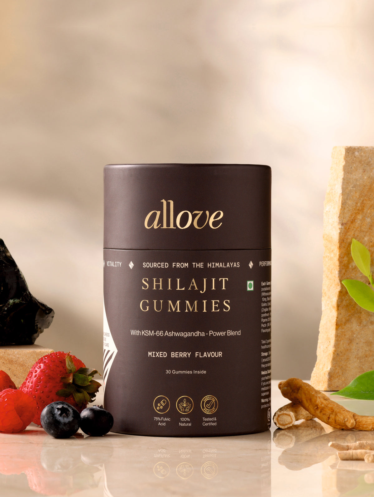 Shilajit Gummies With KSM-66 Ashwagandha - Mixed Berry