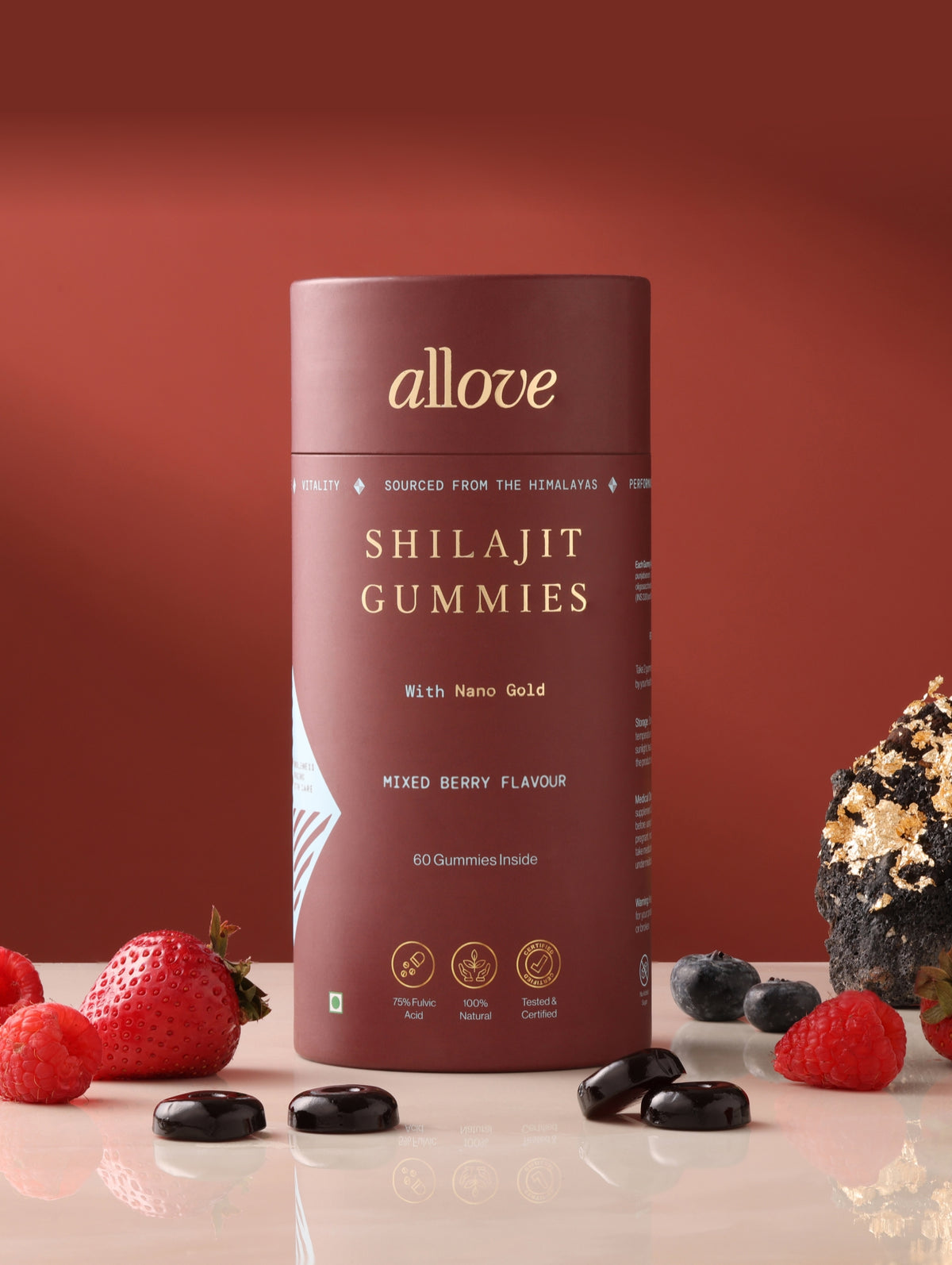 Shilajit Gummies With Nano Gold - Mixed Berry