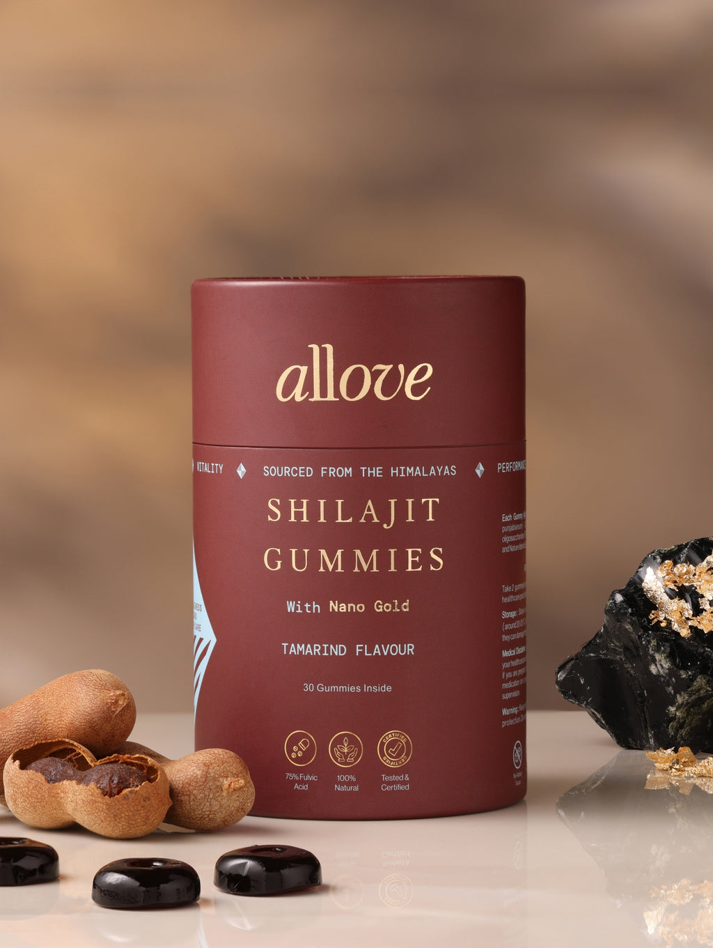 Shilajit Gummies With Nano Gold - Tamarind