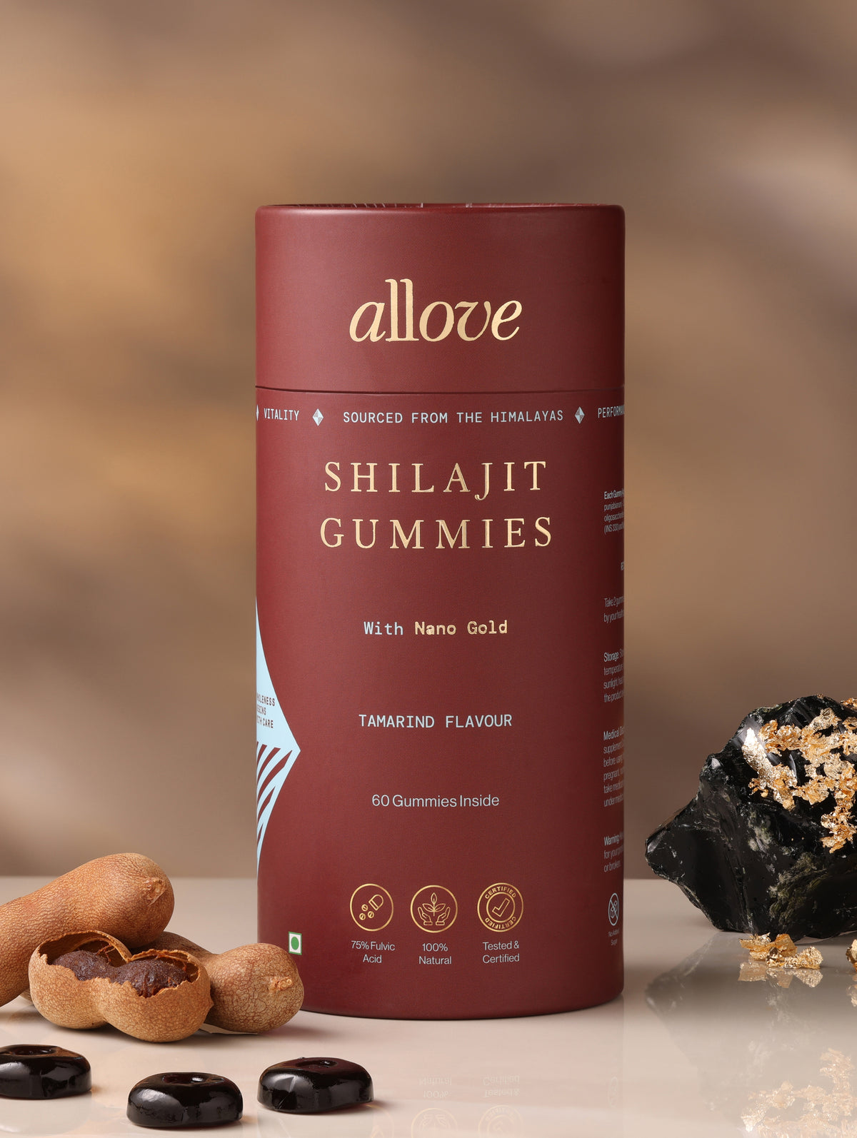 Shilajit Gummies With Nano Gold - Tamarind