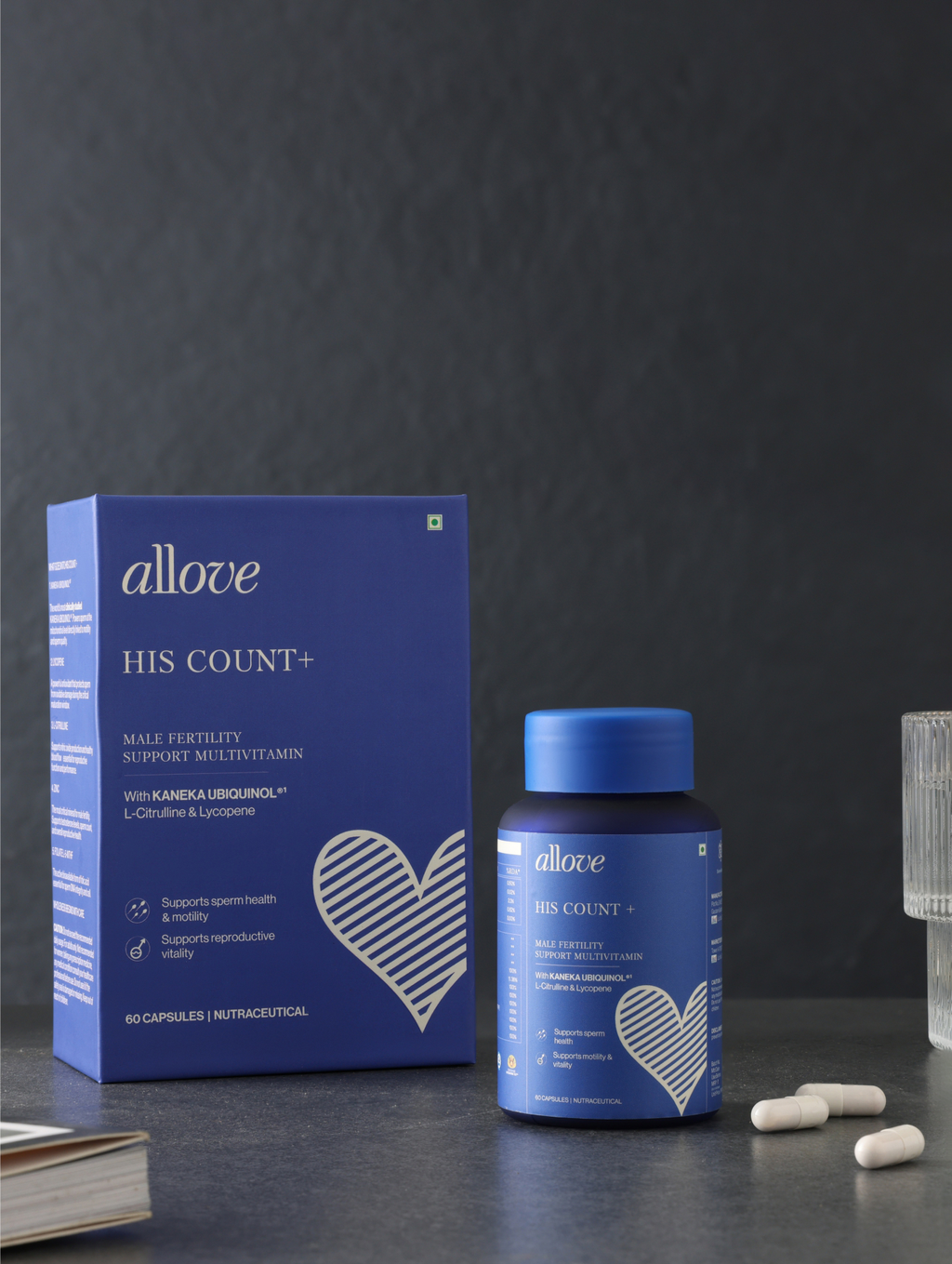 His Count+ Male Fertility Support Multivitamin